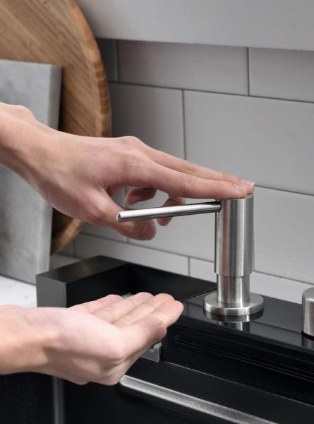 Мойка кухонная Esbano CASCADE-5 750х450х220 оружейная сталь PVD покрытие