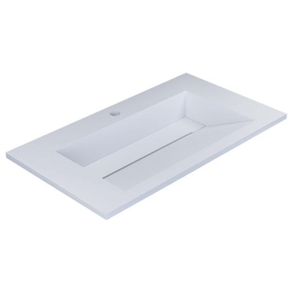 Раковина для ванной полувстраиваемая Uperwood Next Premium 70 см, прямоугольная, белая