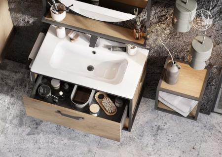 Тумба под раковину AQUATON Лофт Фабрик 80 дуб кантри 1A242401LTDY0