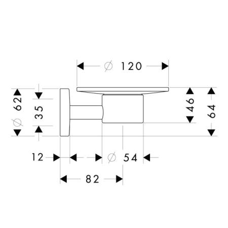 Мыльница Hansgrohe Classic 40515000 из стекла