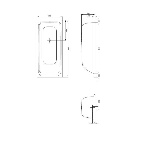 Ванна BetteSelect 3413-000 180х80 стальная