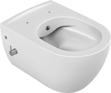 Унитаз подвесной с функцией биде Boheme Bianco 963-2-WM Белый глянец (без крышки) с однопозиционный смеситель