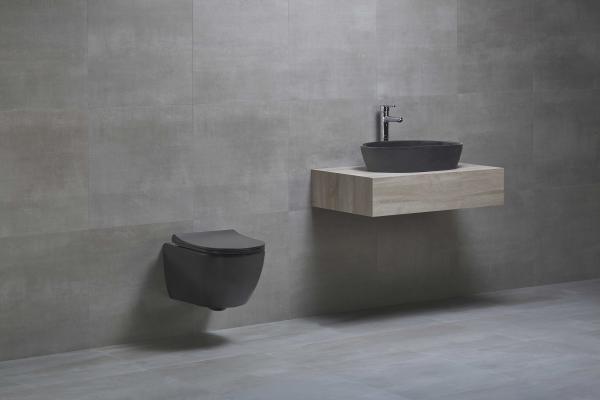 Унитаз beWash Bogen 88303270 подвесной безободковый черный сиденье микролифт