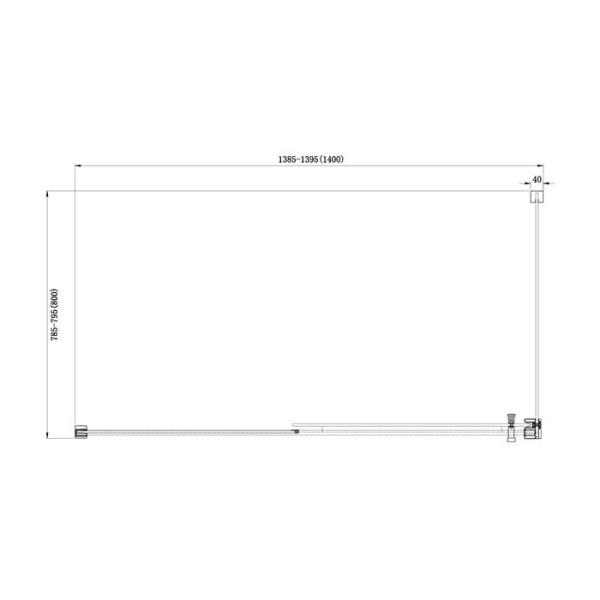 Душевой угол Aquanet DELTA NPA1131 80х140