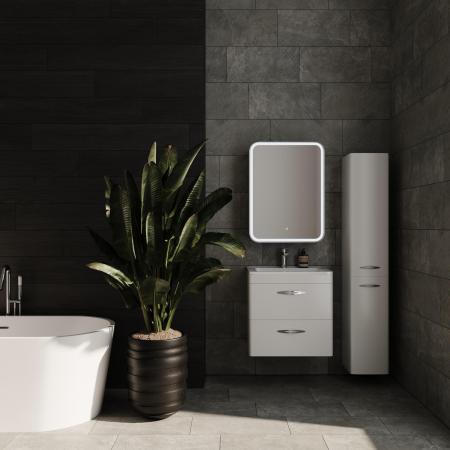 Зеркало Style Line-шкаф Каре 60*80 левое с подсветкой, сенсор на зеркале