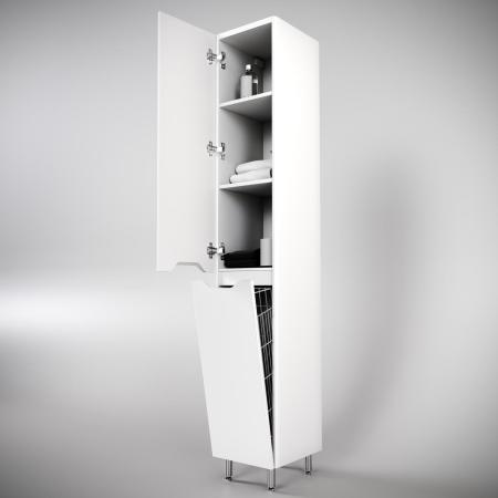 Колонна универсальная Style Line Марелла L с корзиной, Люкс антискрейтч белый матовый, PLUS