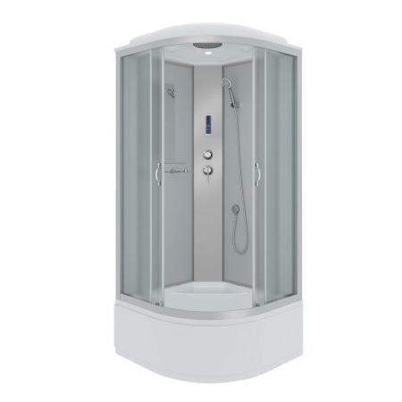 Душевая кабина Niagara NG-2307-14P 800х800х2150 высокий поддон 40см стекло матовое