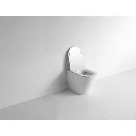 Унитаз CeramaLux NS-3178 56 см приставной безободковый микролифт