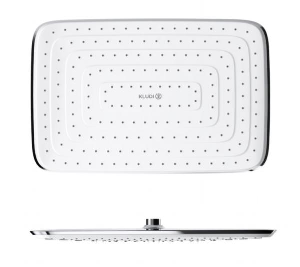 Верхний душ Kludi Freshline 6440005-00 40x26 см, прямоугольный, хром/белый