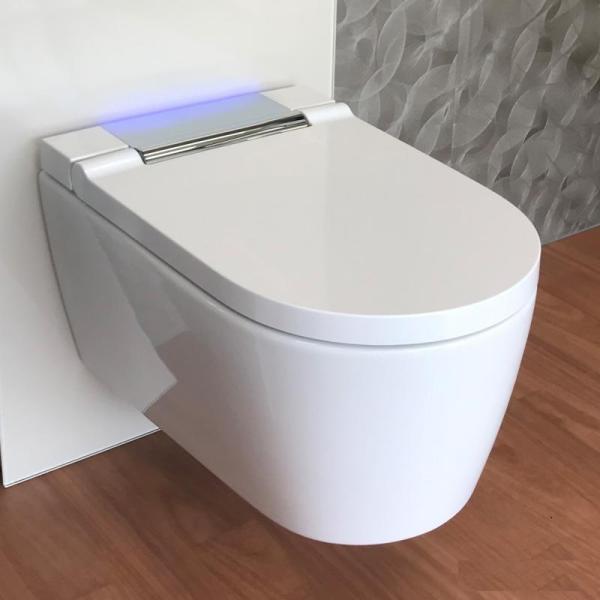 Унитаз-биде Geberit AquaClean Sela 146.224.21.1 (глянцевый хром) подвесной