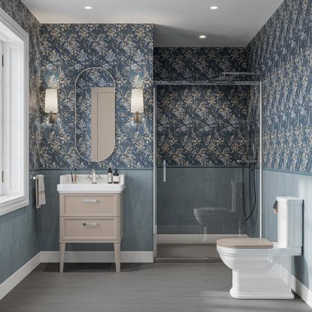Тумба Kerama Marazzi POMPEI ПОМПЕИ PO.N.60.2\CAM напольная с 2 ящиками 60, камео бежевый глянцевый