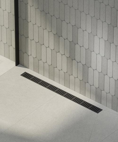 Душевой лоток Kerama Marazzi Душевые лотки APZ10BLACK-750KM Душевой лоток смарт с перфорированной решеткой, черный, 75 см