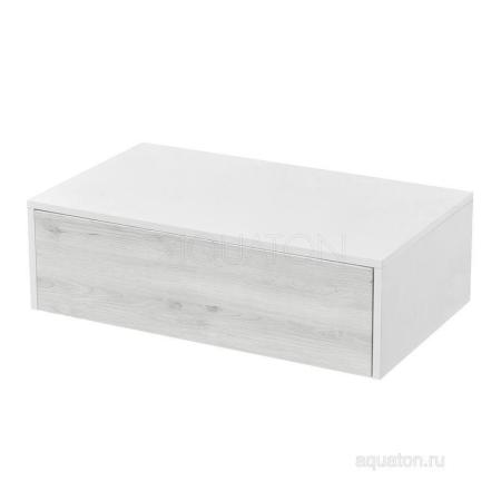 Комод AQUATON Сакура 1A236603SKW80 80 с ящиком,ольха наварра/белый глянец