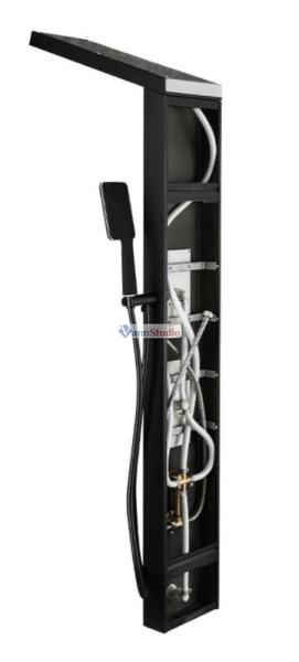 Душевая панель Frap F24005-6 черный для ванны