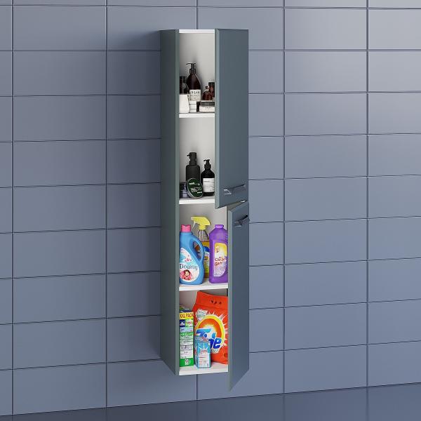 Пенал Uperwood Foster 36*30*160 см, подвесной, серый графит