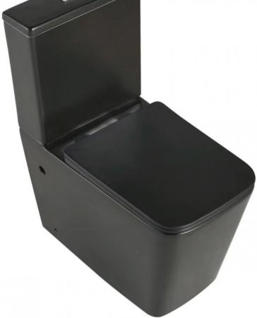 Унитаз ESBANO DUERO черный матовый безободковый напольный 635x360x825