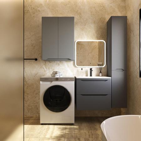 Тумба подвесная Style Line Марелла 60 (2 ящ.) Люкс антискрейтч серый, PLUS