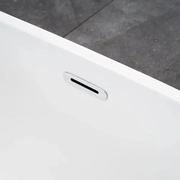 Ванна Cerutti Spa MIMI акриловая (1700x800x580) отдельностоящая, белая, со сливом-переливом