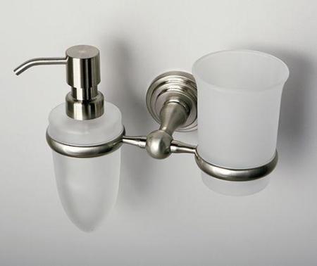 Дозатор WasserKraft Ammer K-7089 и стакан хром матовый