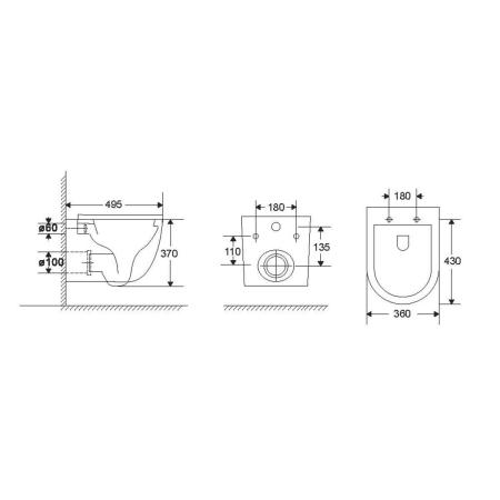 Унитаз подвесной Vincea Tornado Globo VT1-52T цвет белый, ультратонкое soft-close сиденье