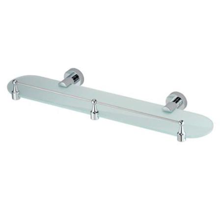 Полка WasserKraft Donau K-9444 стеклянная с бортиком 50 см хром