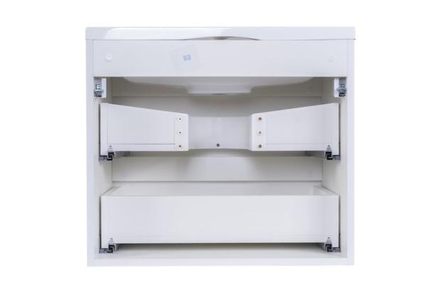 Тумба под раковину Style line El Fante подвесная Бергамо мини 60 (2 ящ.) Люкс антискрейтч белый, PLUS