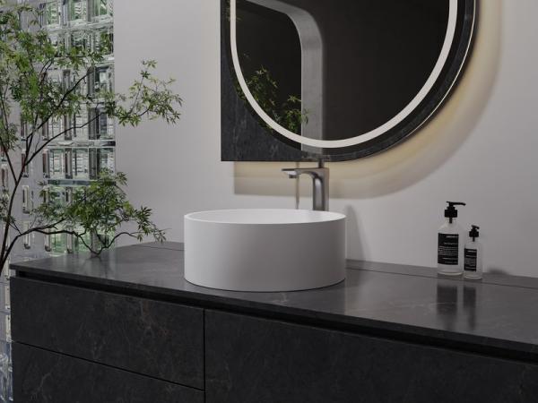 Раковина NT BAGNO NT412 Amaro 400x400 искусственный камень белый матовый