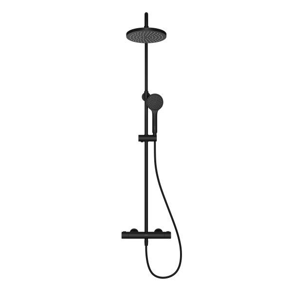 Душевая система VitrA Joy A4729836EXP с термостатическим смесителем и ручным душем матовая черная