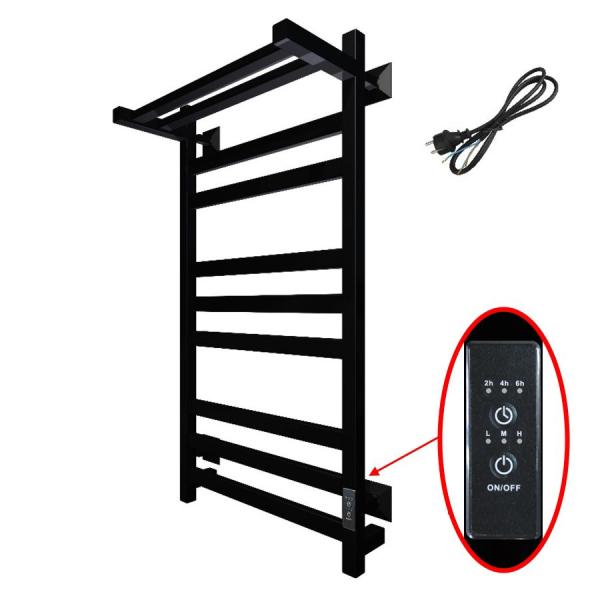 Полотенцесушитель Тругор Пэк сп 21 кв П 80х50 черный ВГП электрический