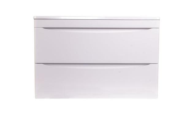 Тумба под раковину Style line El Fante подвесная Бергамо мини 80 (2 ящ.) Люкс антискрейтч белый, PLUS