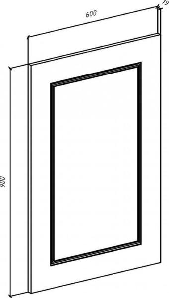 Зеркало Bellezza Луиджи 60 капучино