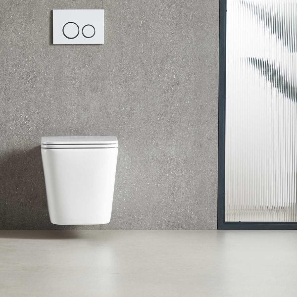 Унитаз подвесной Vincea Tornado Q-Line VT1-12T безободковый, цвет белый, ультратонкое soft-close сиденье