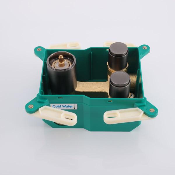 Встраиваемый смеситель Vincea для душа VSCV-421GM двухфункциональный, вороненая сталь