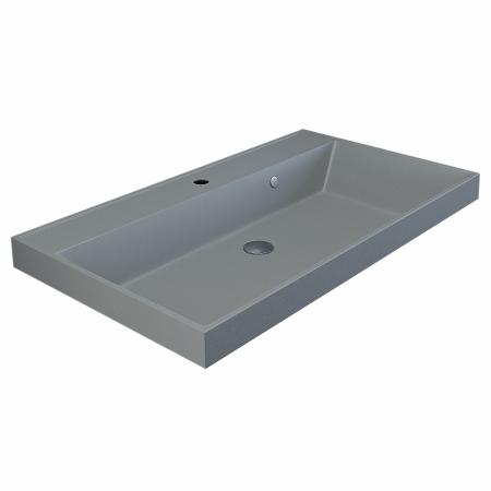 Раковина кварцевая Uperwood Classic Quartz 80 см, серая матовая, платина