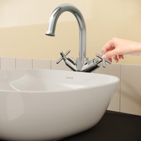 Смеситель VitrA Origin Classic  A42886 двухрычажный хром латунь