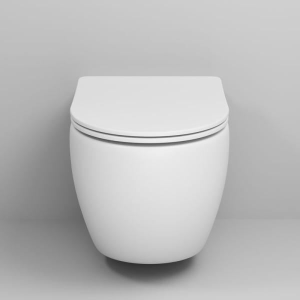 Унитаз Grossman GR-4411MS Color (550*365*395) БЕЛЫЙ МАТОВЫЙ подвесной Безободковый