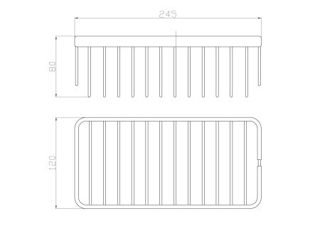 Полка для ванной WONZON & WOGHAND, Хром (WW-4102)