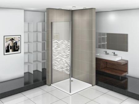 Боковая часть GOOD DOOR INFINITY SP-90-W-CH 90 узорчатое