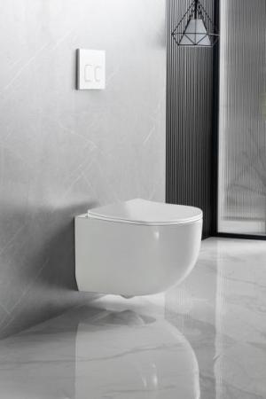 Унитаз подвесной Vincea Tornado Globo VT1-52T цвет белый, ультратонкое soft-close сиденье