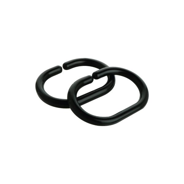 Комплект колец для шторы FIXSEN 12 шт. FX-1000B, черный