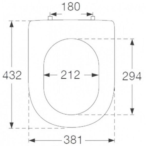Сиденье Villeroy&Boch SUBWAY 2.0 9M78S101 хром