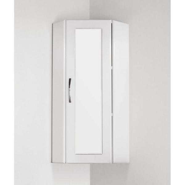 Подвесной шкаф Style Line Эко Стандарт 300/800 угловой (стекло) с полками