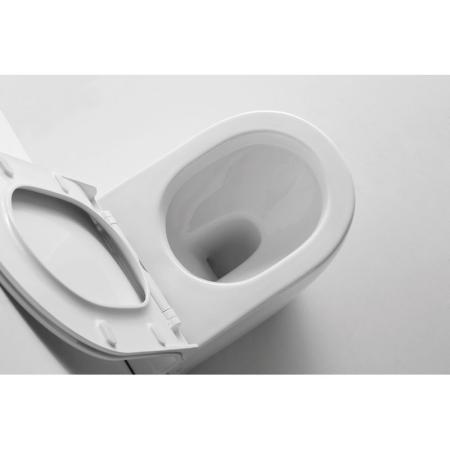 Унитаз CeramaLux NS-3176 56 см приставной безободковый микролифт