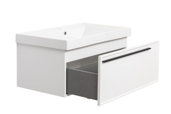Тумба под раковину LA FENICE Elba Bianco белая 80 FNC-01-ELB-B-80 белый матовый