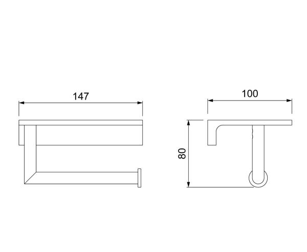 Бумагодержатель Timo Saona (13043/17) золото матовое