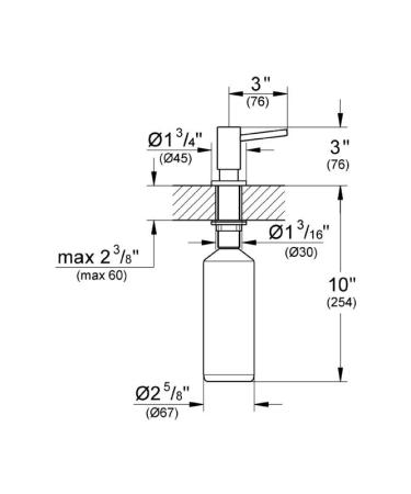 Дозатор жидкого мыла Grohe Cosmopolitan 40535000
