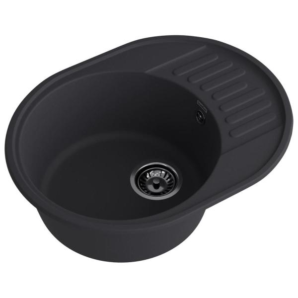Кухонная мойка GranFest QUARZ 58, черный