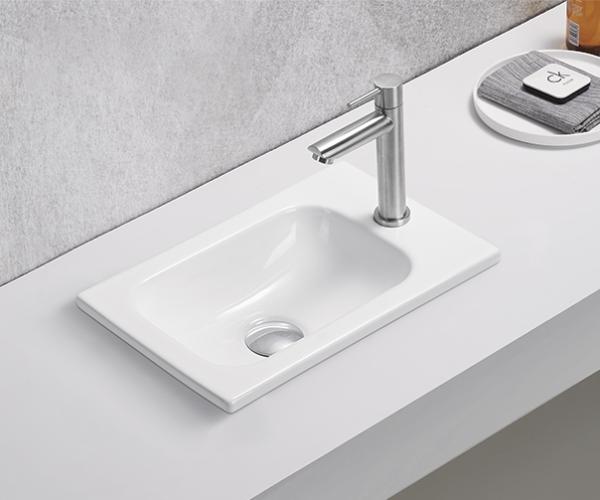 Раковина Gid N3340 встраиваемый 40,5 Белый