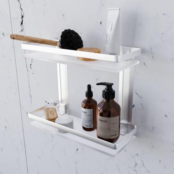 Стеклянная полка, двухуровневая AM.PM Sense L A7455200 серебристый 32 см