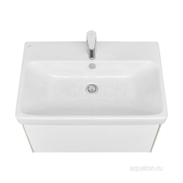 Тумба под раковину AQUATON Асти 70 белый глянец 1A263001AXD70